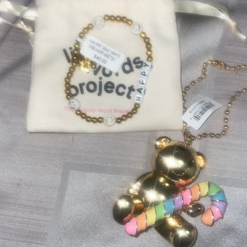 Little words project XL Candy Cane Teddy Bear
Bag Charm set
